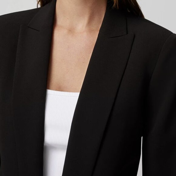 NWT White House Black Market -The Relaxed Blazer - Black- Size 00 - Picture 3 of 6